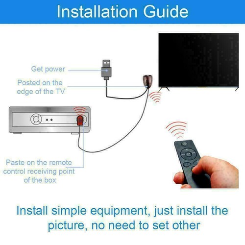 IR Infrared USB Remote Control Receiver Extender Repeater R8A6 P3C2 - Picture 7 of 8