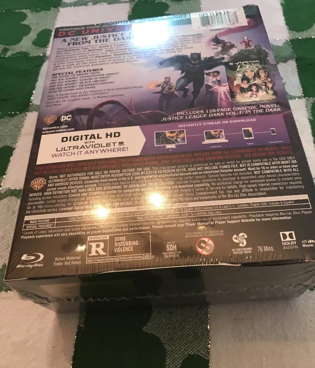 JUSTICE LEAGUE DARK LIMITED EDITION BLU-RAY DVD DIGITAL HD