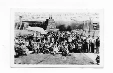 BEACH HOUSE PARTY gearheart or real photo postcard rppc by portland ~CREASED