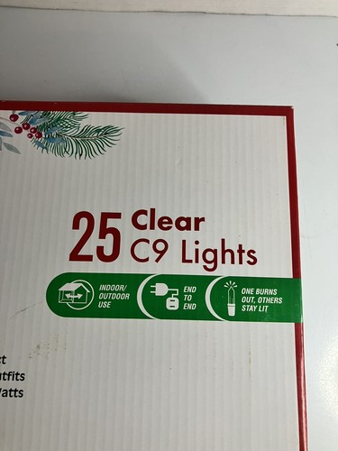 String Lights 25 large clear C9 indoor outdoor holiday/party/wedding all events - 第 5/6 張圖片