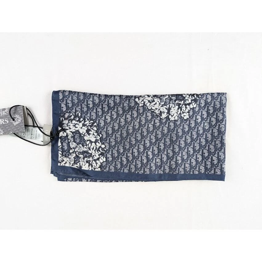 Foulards Dior Paph bleu/blanc neuf avec dust bag taille unique