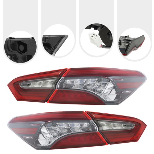 For 21-24 Toyota Camry XSE XLE LED Tail Light Rear Inner Lamp&Rear Lamp RH+LH - Picture 11 of 19