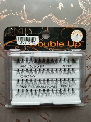Ardell Double Up Knot-Free False Lashes Short Medium Black 