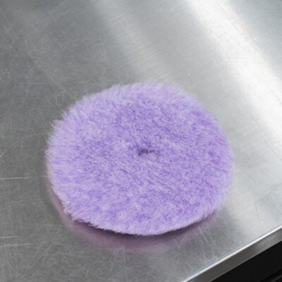 Lake Country Purple Foamed Wool Cutting Pad 5.25'' | For 5'' Backing Plate