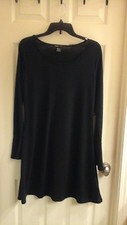 Robert Louis Dress women's Med. black stretch Flowy Business Casual Chic NWT $60