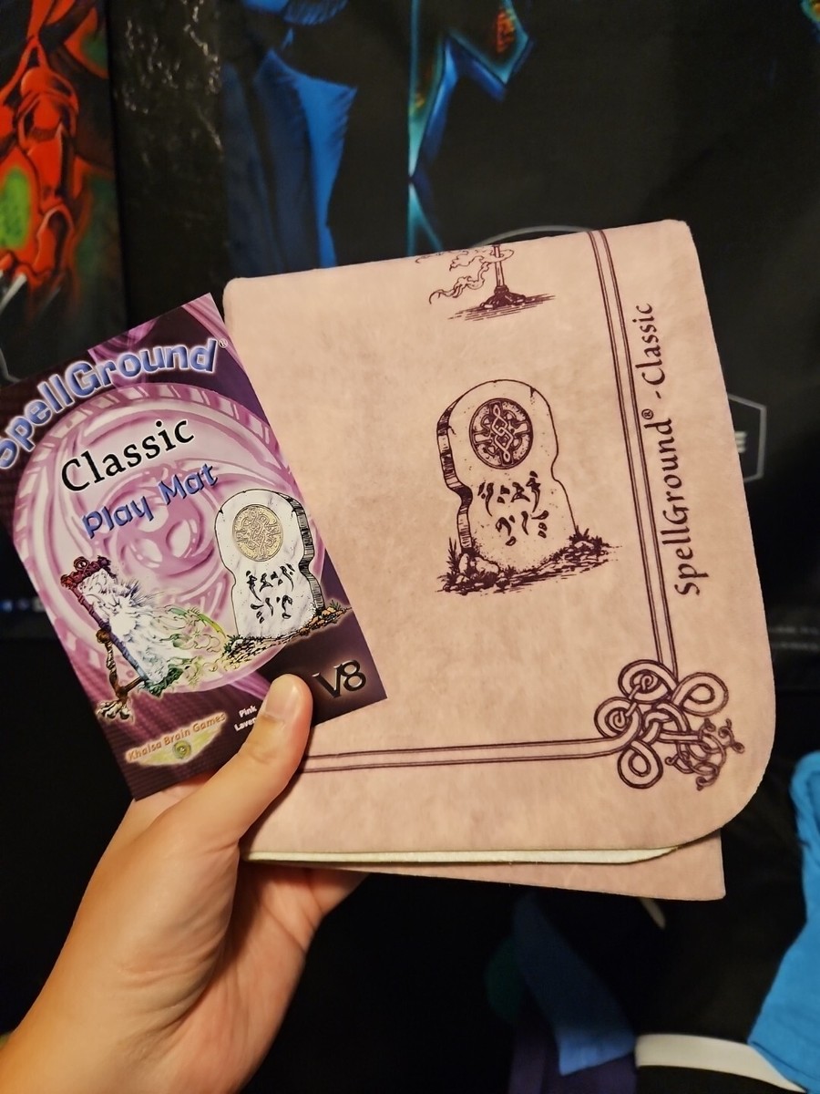 Lavender Pink Unstitched V8 Spellground Playmat OldSkhool