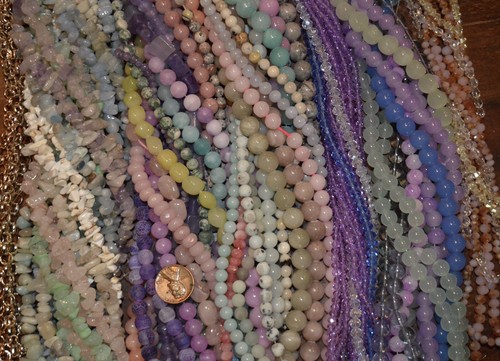 Large Huge Lot Jewelry Making Beads ,NWOT Quality Faceted Jade ,Stone, Glass - Picture 18 of 24