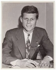 Kennedy, John F. (1917-1963) - Fantastic rare early signed photograph
