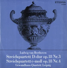 BEETHOVEN SQ Op.183 & 4 GEWANDHAUS QUARTET (BOSSE & SUSKE) Eterna 820656 LP GG3