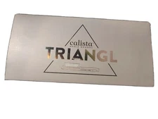 White Calista Maria McCool Triangl Heated Hair Brush Styler Ceramic Tourmaline 