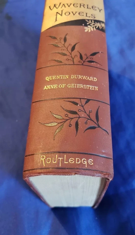 Quentin Durward Anne of Geierstein Sir Walter Scott Antique Victorian Classics - Image 4 of 4