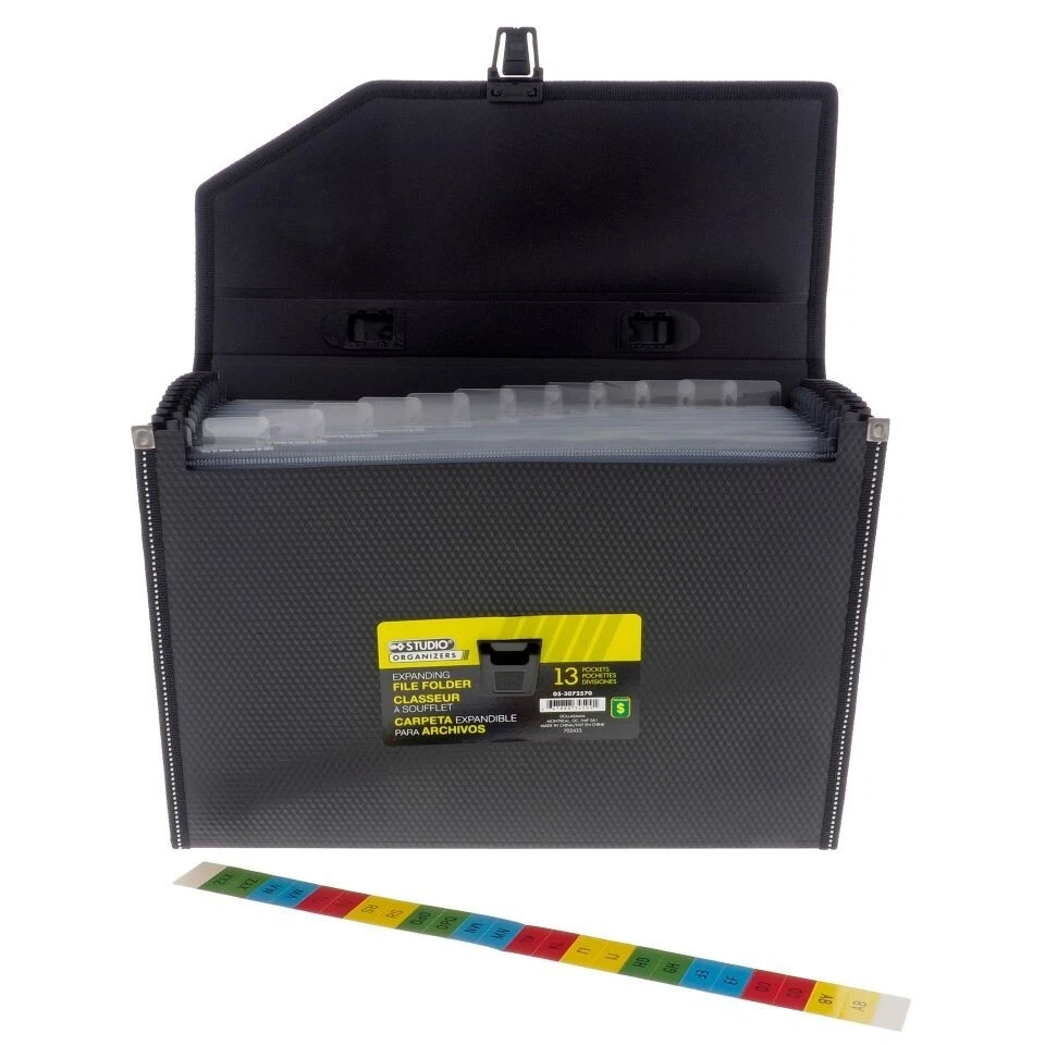 Studio Plastic Portable Expanding File Portfolio FREE SHIPPING - Image 2 of 2