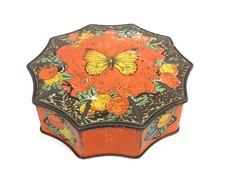 Vintage Advertising - Macfarlane Lang & Co Biscuit Tin c1960 / Butterflies Fruit