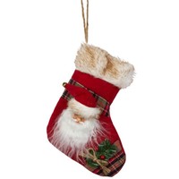 Weihnachtsstrumpf 28Cm Klassische Weihnachtsdeko Geschenksocke Weihnachtsstiefel