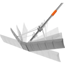 Snow Roof Rake w 16ft Pole, Easy Snow Removal from Roof, Prevents Ice Dams