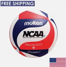 Molten NCAA FLISTATEC Volleyball V5M5000 GAME BALL- RED/WHITE/BLUE SZ 5