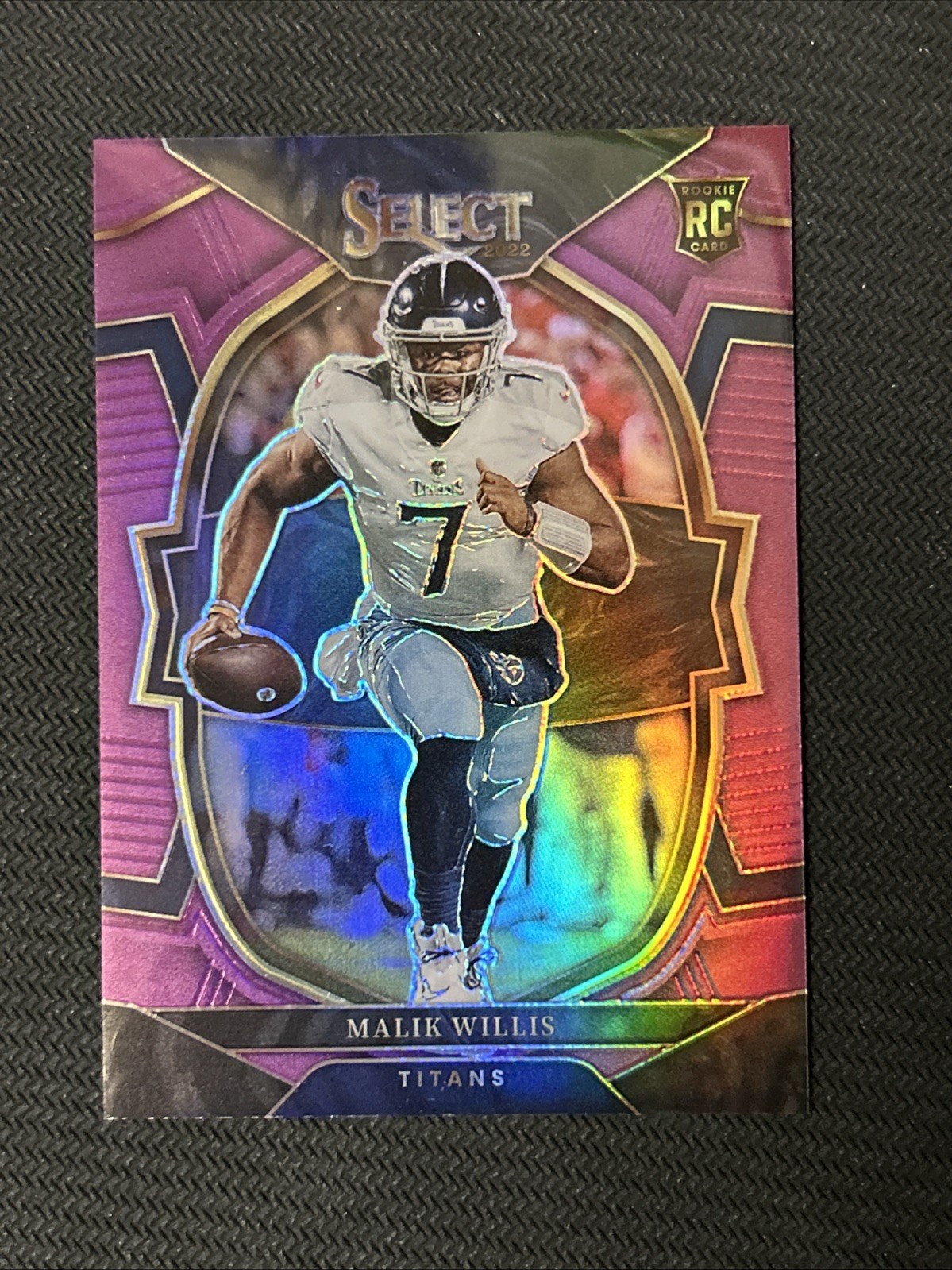 2022 Panini Select Concourse Malik Willis #38 Purple Prizm 24/75 Rookie RC SP
