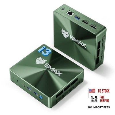 Mini PC Computer B6 Plus Intel i3-1000NG4 (Beat N150/N95) | 12GB LPDDR4 Green