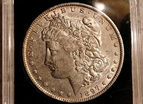 1897 O MORGAN AU-BU