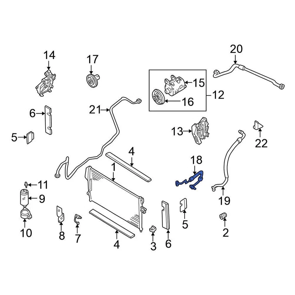 For Nissan Frontier 2003-2004 Nissan 924901Z610 A/C Refrigerant Discharge Hose - Image 3 of 4