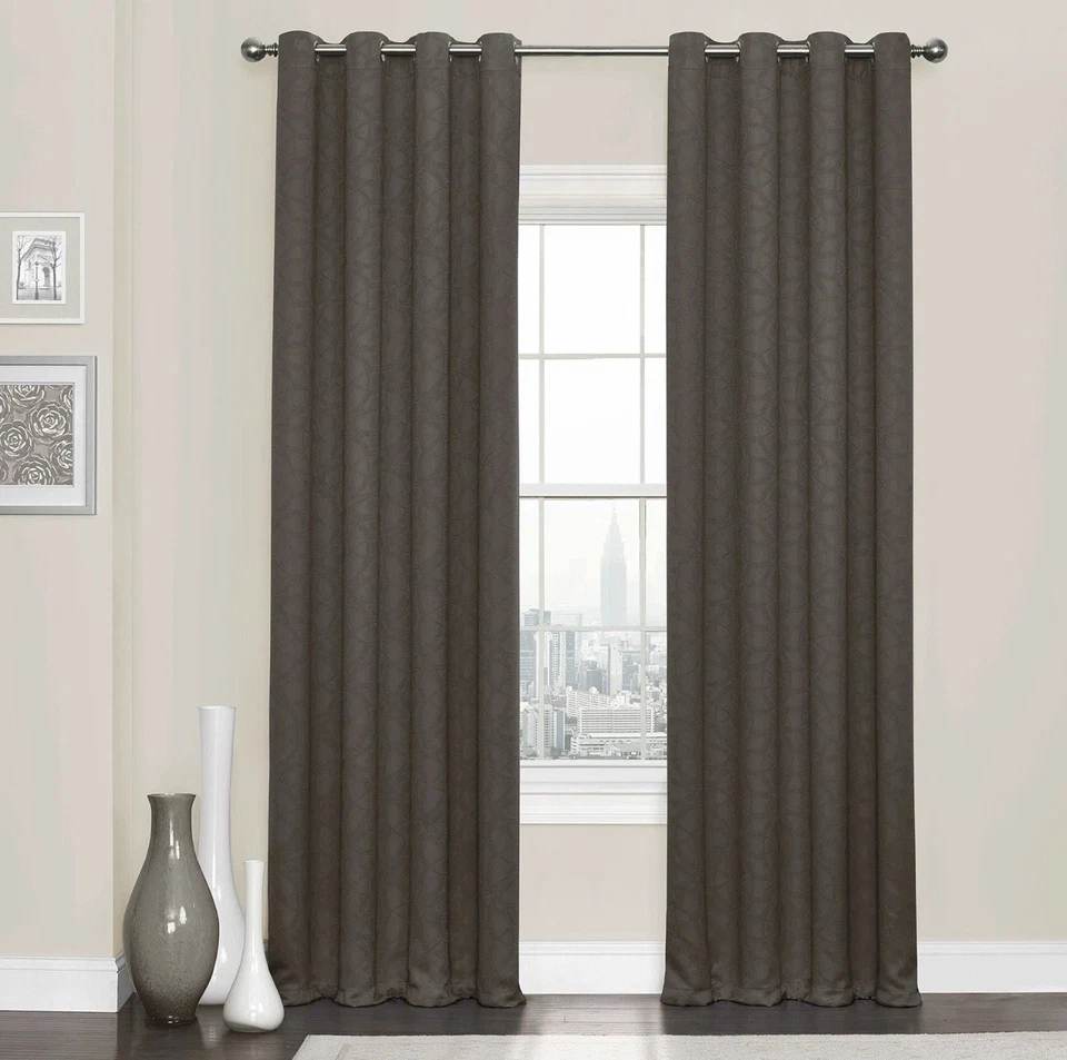 Eclipse Blackout Curtains for Bedroom - Kingston 52" x 108" Insulated - New - Image 2 of 2