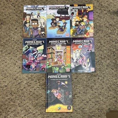 Minecraft Dark Horse Lot Of 7 Novels Vol 1 2 3 & Wither Without You 1-3 + Extra!