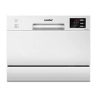 ' TD602E-W Lave-vaisselle compact pose libre, écran LED, 6,5 litres, blanc