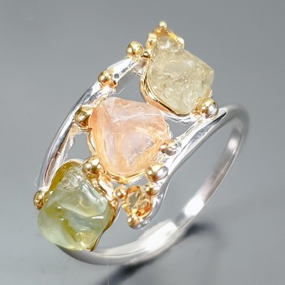 Juweliere natürlicher Turmalin Ring 925 Sterling Silber Größe 8 /R408292
