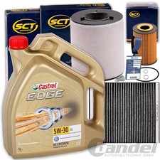 FILTERSET+CASTROL 5W30 ÖL für 1.6 TDI VW POLO 6R SKODA ROOMSTER FABIA 2 IBIZA 4