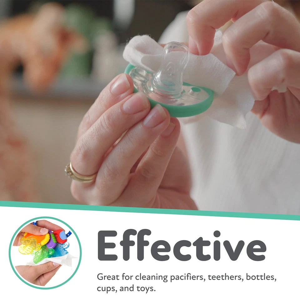 Pacifier and Teether Wipes Naturally Inspired with Citroganix, Vanilla Milk, ... - Image 4 of 4