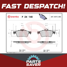 Brake Pads Set Rear P24148 Brembo 1683374 1765765 1805813 1809458 1820122 25213