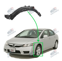 Radlauf StoßStange Locaro Vorne Links FüR Honda Civic 4P Ab 2006