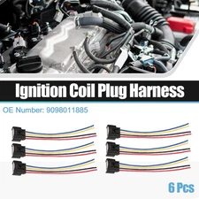 6pcs Car Ignition Coil Connector for Scion TC L4 2.4L 2005-2010 No.9098011885