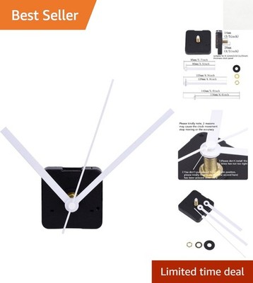 Silent Quartz Clock Movement - Perfect for DIY Projects, 4/5 Inch Shaft