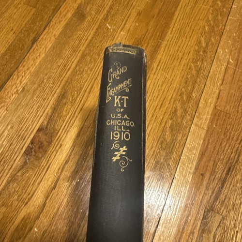 Knights Templar Grand Encampment Of 1910 Chicago Illinois Conclave Proceedings - Bild 1 von 6