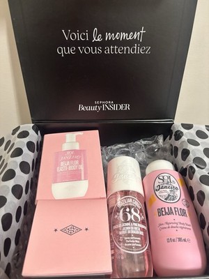 Sol de Janeiro Beija Flor 68 ( pink ) Complete set: Body Wash, Oil, Cream, Mist