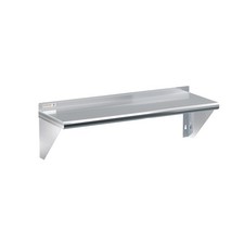 Stainless Steel Shelf 12x36 Inches, Heavy Duty Commercial Shelves with 2 Brac...