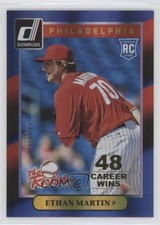 2014 Panini Donruss The Rookies Gold Career Stat Line 29/48 Ethan Martin #36 0v0