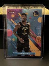 2025-26 Topps Finest Jimmy Butler III Warriors #75 Sky Blue Refractor /350