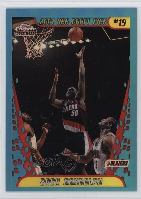 2001-02 Topps Chrome Refractor Zach Randolph #147 4f5