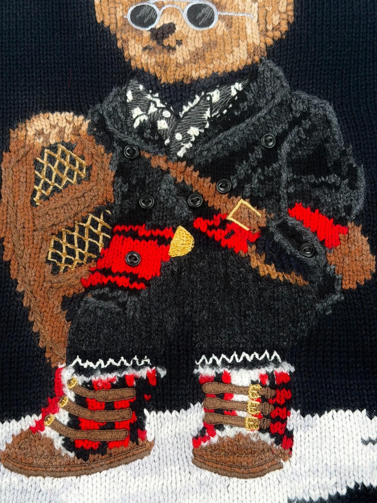NWT POLO RALPH LAUREN POLO BEAR SNOWSHOE SWEATER image 3