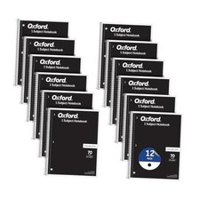 Spiral Notebook 1-Subject, Bulk College Ruled Spiral Notebooks for School,