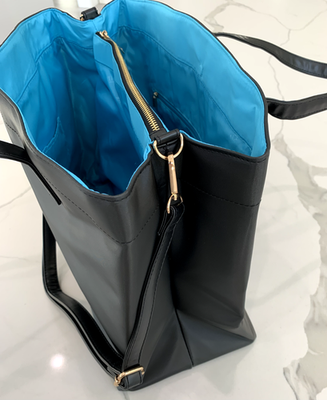 VERSACE ネイビーパーティーバッグ Versace Extra Large Logo Embroidered Barocco Jacquard Tote | Nordstrom