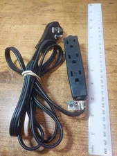 Heavy Duty Cable 5' Grounded Power Extension Cord 3-Outlet FL-103P UL