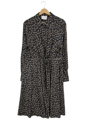 SISTERS POINT Blusenkleid Damen Kleid Gr. DE 40 schwarz-creme Casual-Look