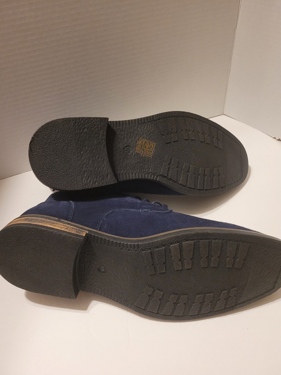 Bruno Marc New York Urban Mens Blue Suede Chukka Ankle Boots  display picture 1