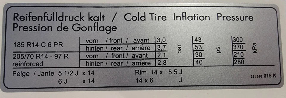 10 Piece Sticker Pack Set Fits Volkswagen Vanagon 1980-1991 - Image 2 of 4