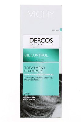 Vichy Dercos Techniques Sebum Correcting Oil Control Shampoo 200 Ml