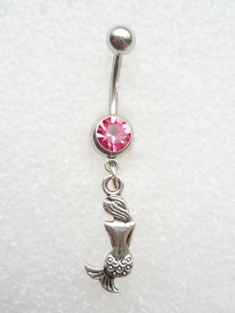 Mermaid belly hotsell button ring