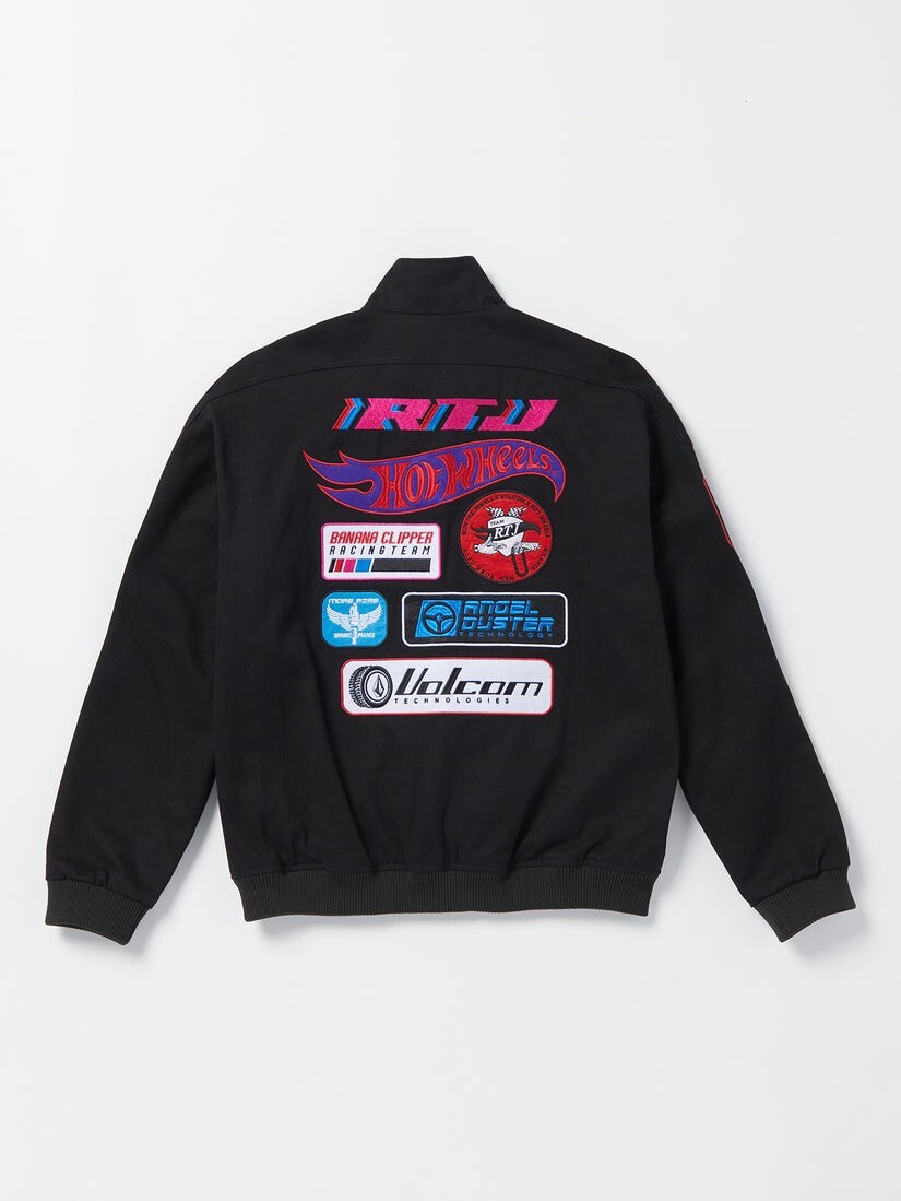 hot wheels レーシングジャケット RTJ x HOT WHEELS™ x Volcom Racing Patch Jacket | Run The Jewels